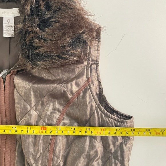 Chico's Quilted Shine Vest - Picture 7 of 10